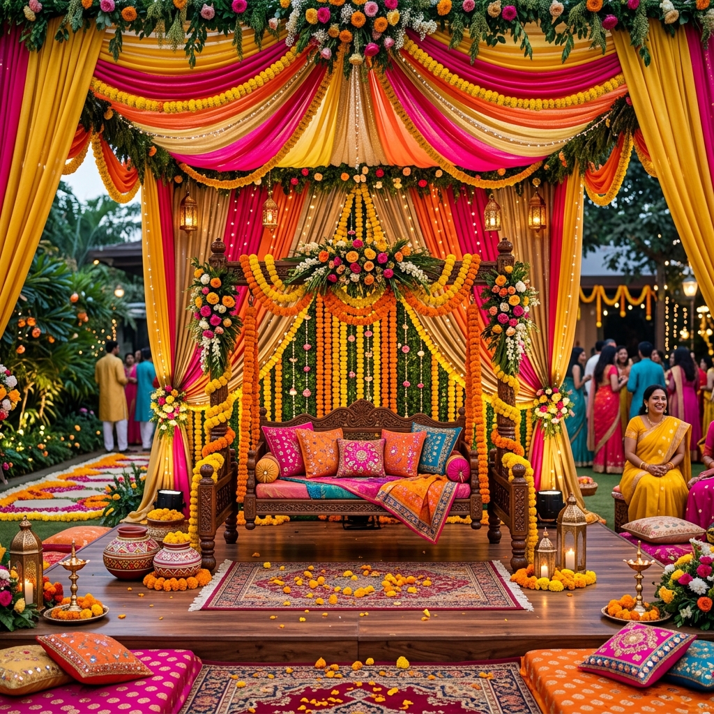 Mehndi Floral Jhula